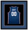CustomPictureFrames.com Solid Wood Jersey Shadow Box Frame - Matte Black - Sizes 24x26 - Wall Display With Double Mat Made in the USA
